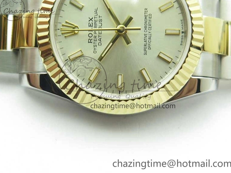 MiroTime 0506 Datejust 31mm 278273 SS YG BP Maker Best Edition Silver Sticks Markers Dial on SS YG Oyster Bracelet QuickDry 2712